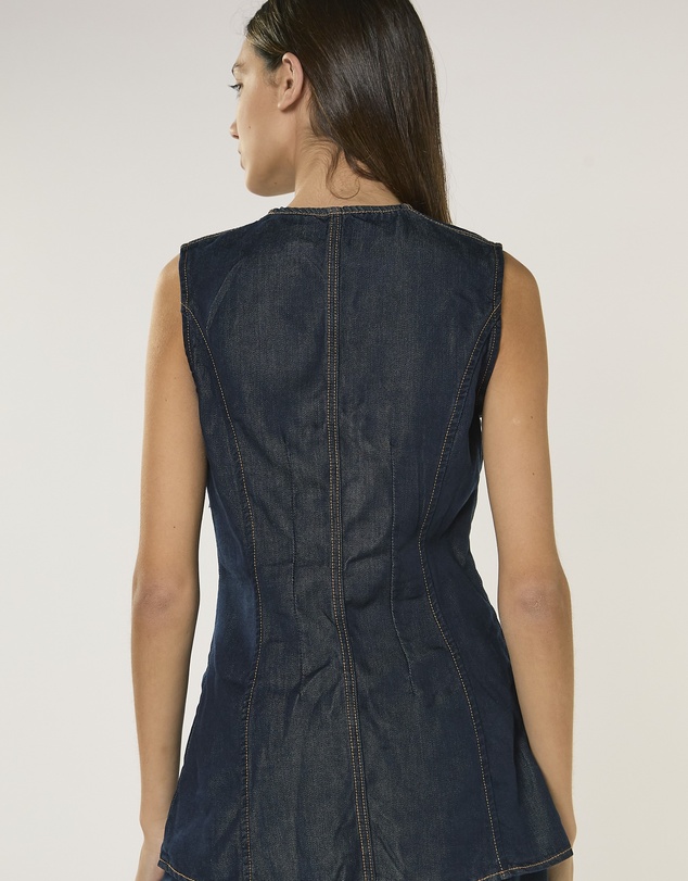 Glamorous - Denim Sleeveless Blouse