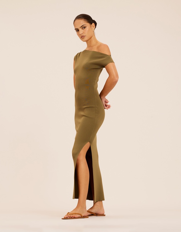 AERE - Lyra Draped Knit Dress