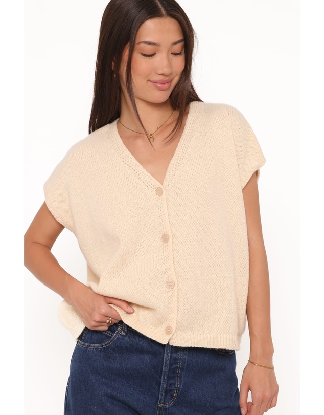 Petal & Pup - Mariana Knit Vest - Lemon