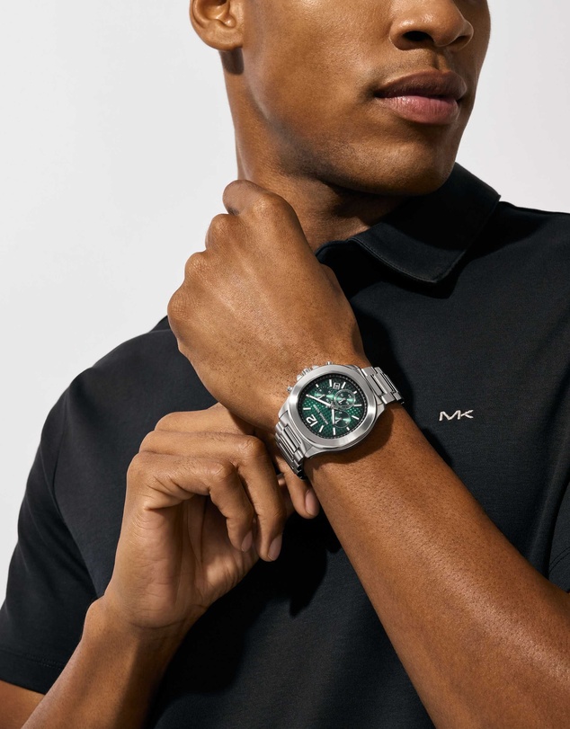 Michael Kors - Sage Silver Tone Chronograph Watch