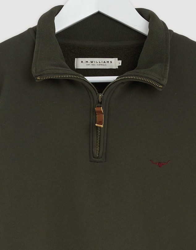 Revibe - Repaired R.M.Williams Mulyungarie 1/4 Zip Sweatshirt - INTL L