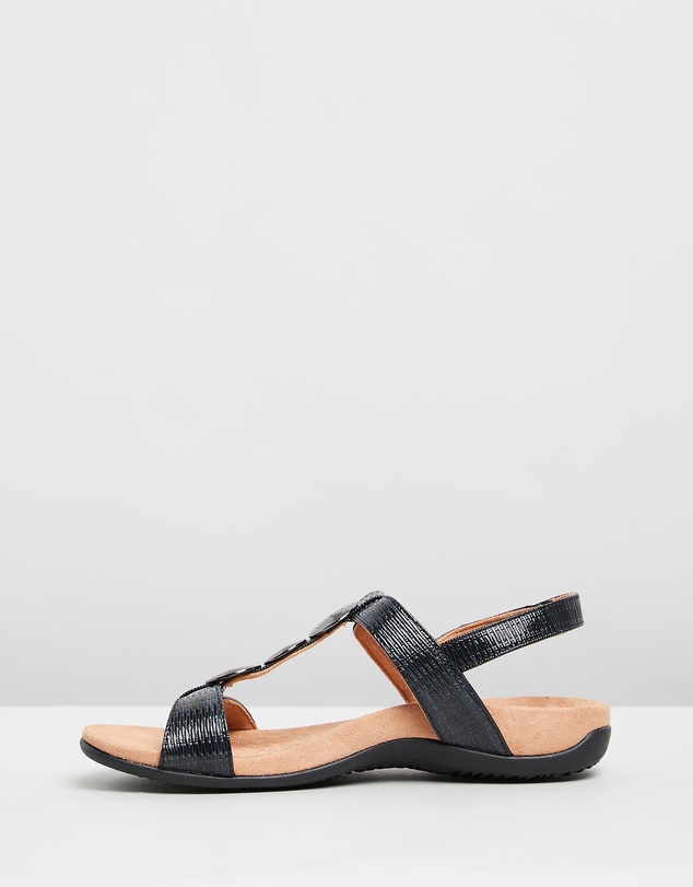 Vionic - Farra Adjustable Sandal - Black Woven