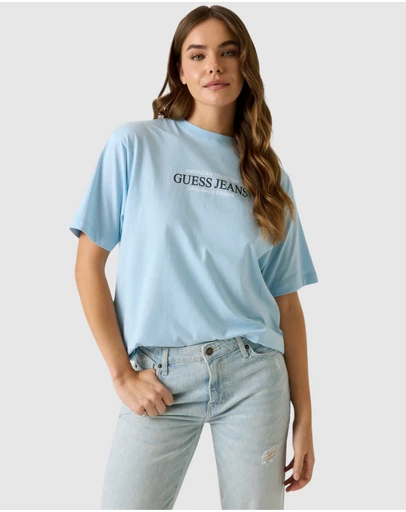 GUESS Jeans - GUESS JEANS Short Sleeve American Tradition Oversized T-Shirt