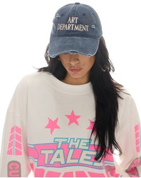 THE TALES - Destroyed Art Department Blue Trucker Cap