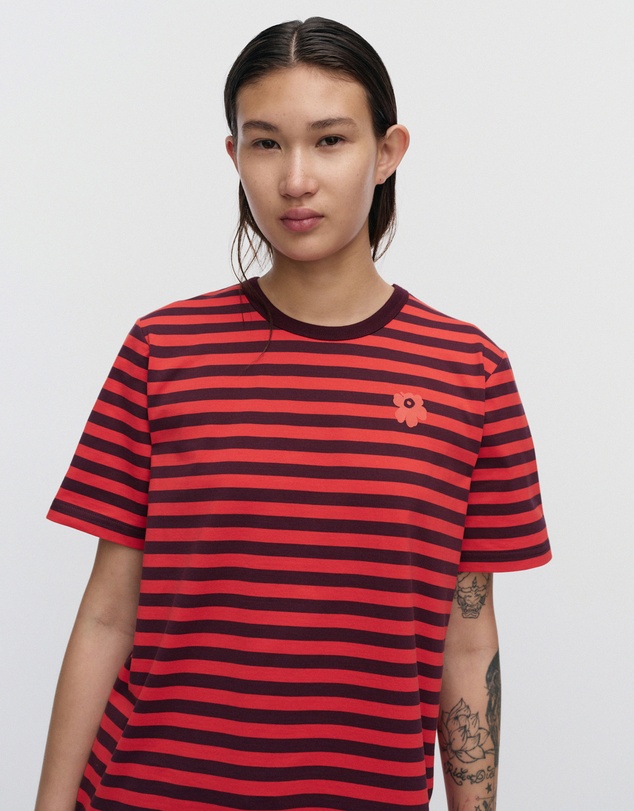 Marimekko - Tasaraita Unikko Kioski t-shirt