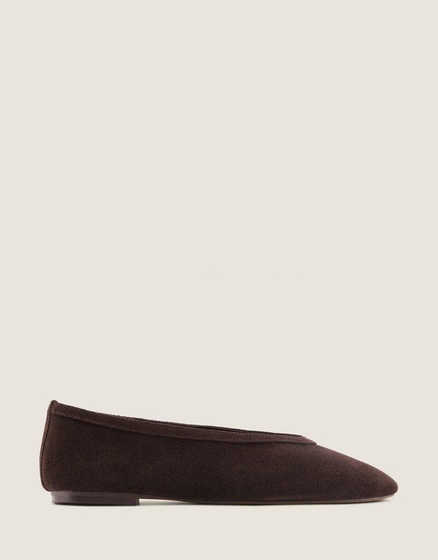 Shelly Shen - Salem Ballet Flats Brown Suede
