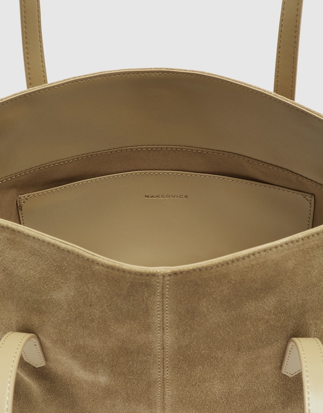 Nakedvice - The Poppy Blonde Suede Bag