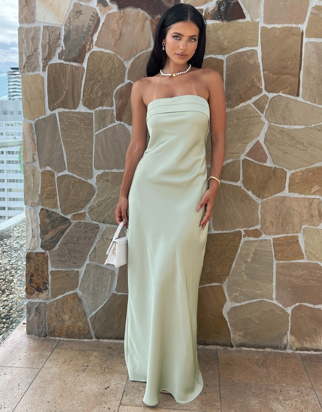 Beginning Boutique - Maiah Sage Maxi Dress