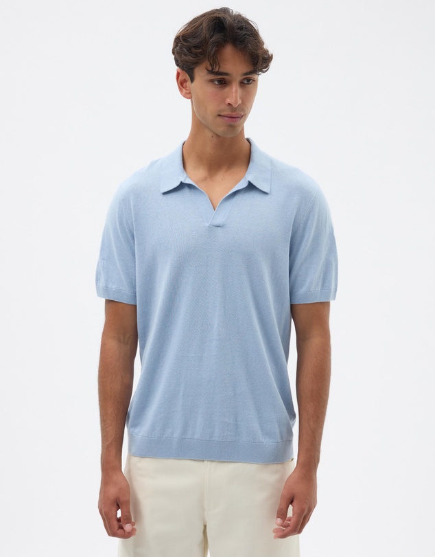 AERE - Linen Blend Knit Polo