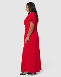 Pink Dusk by Curve Project - Scorching Maxi Dress