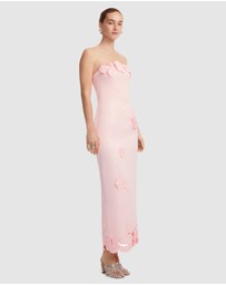 LEO LIN - Rayna Applique Bustier Maxi Dress