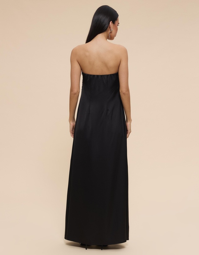 CHANCERY - Olivia Strapless Satin Maxi Dress