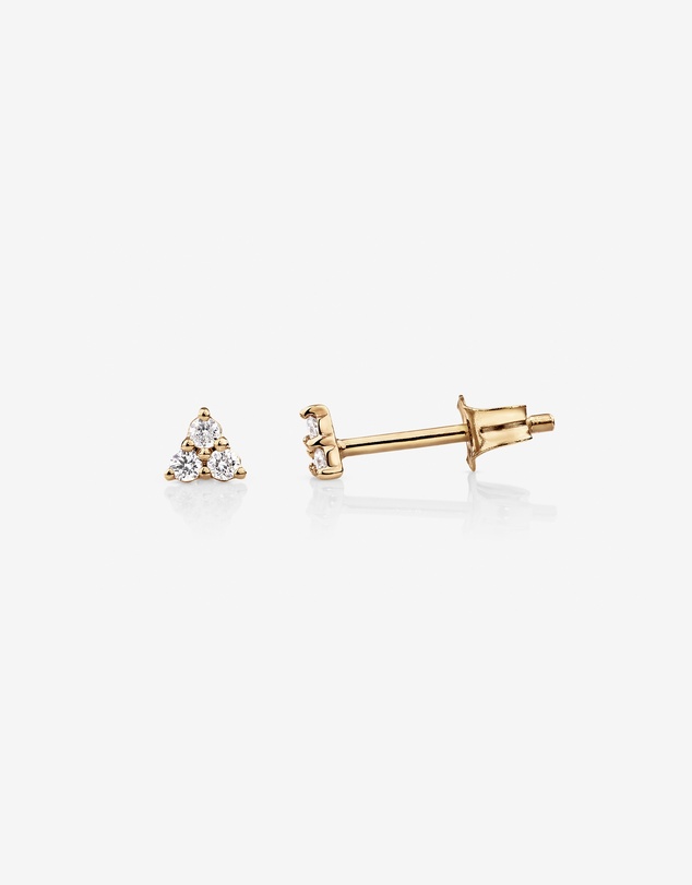 Michael Hill - Trio Stud Earrings with .08 Carat TW Diamonds in 10kt Yellow Gold