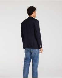 Calibre - Wool Double Breasted Blazer Navy Dark