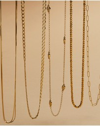 Najo - Volare Yellow Gold Necklace (45cm+ext)