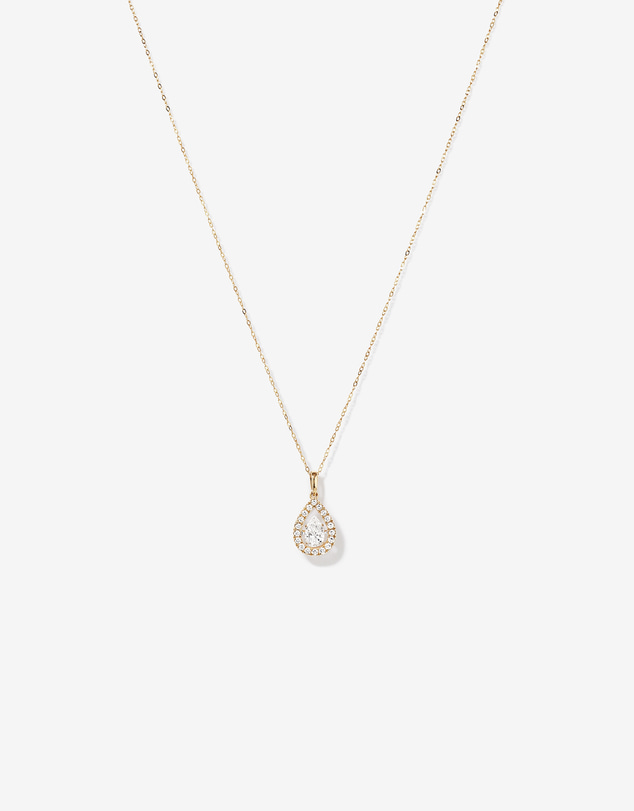 Michael Hill - Lume Lab Pear Pendant with 1.00 Carat TW of Laboratory-Grown Diamonds in 10kt Gold