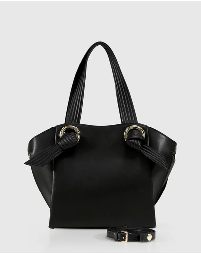 Belle & Bloom - Heart Of Gold Leather Shoulder Bag