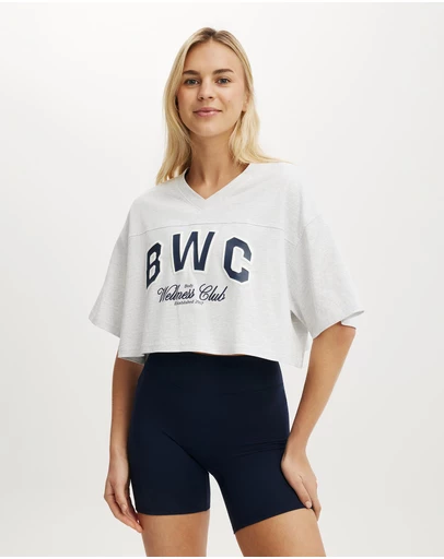 Cotton On Body Active - Cropped Graphic Sporty Tee