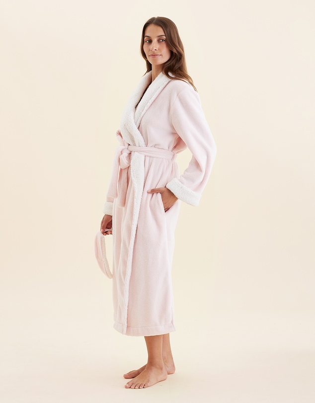 Papinelle - Plush Sherpa Robe & Sleep Mask