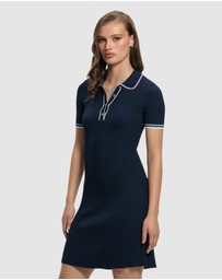 GUESS - Thalia Polo Neck Short Sleeve Sweater Dress