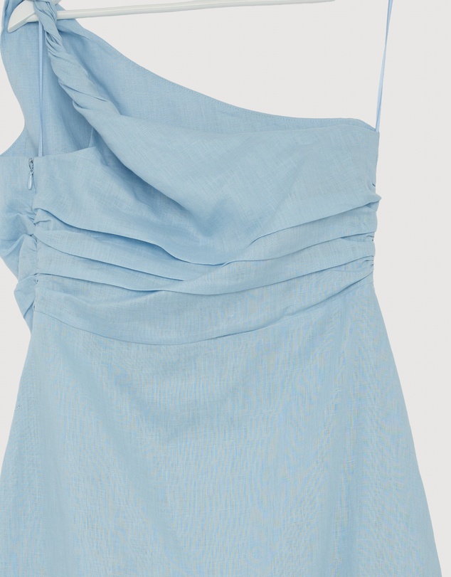 Revibe - Repaired AERE Lettie One Shoulder Maxi Dress - AU 14