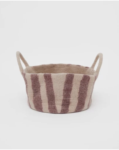 Phile - Toy Basket in Red Stripe - Small