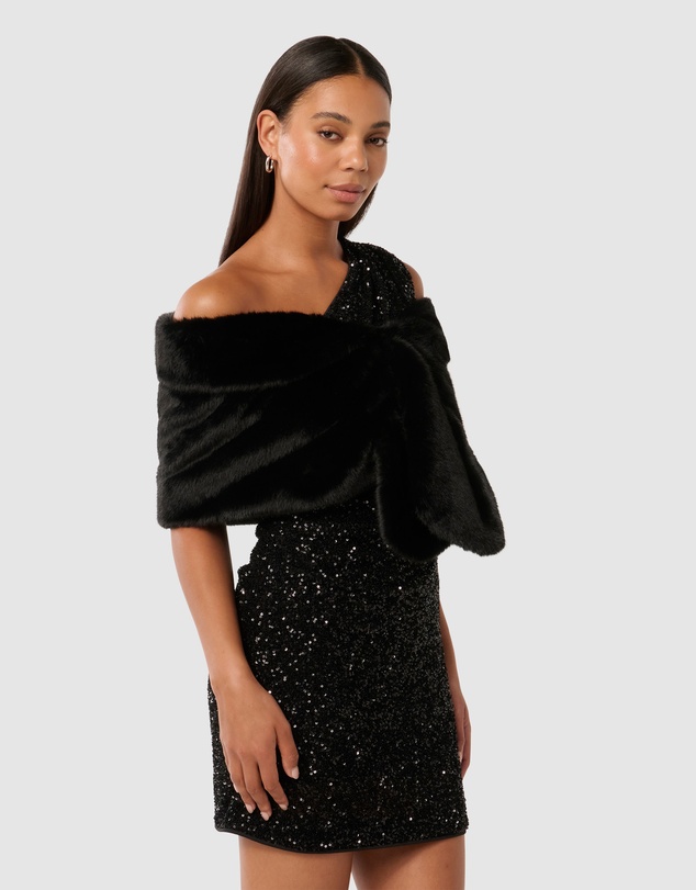 Forever New - Felicity Faux Fur Wrap