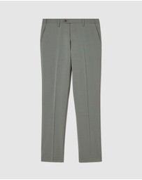 Politix - Slim Stretch Wool Blend Tailored Pant