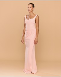 CATHERINE FERRARO - Elena Square Neck Gown