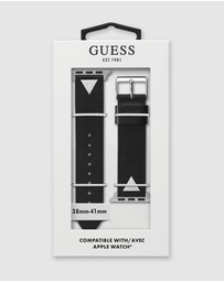 GUESS - Guess Apple Band - Triangle Plaque Black Leather 38/40/41mm