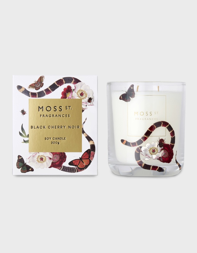 Moss St Fragrances - Black Cherry Noir Soy Candle 300g