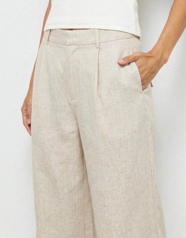 AERE - Straight Leg Linen Pants