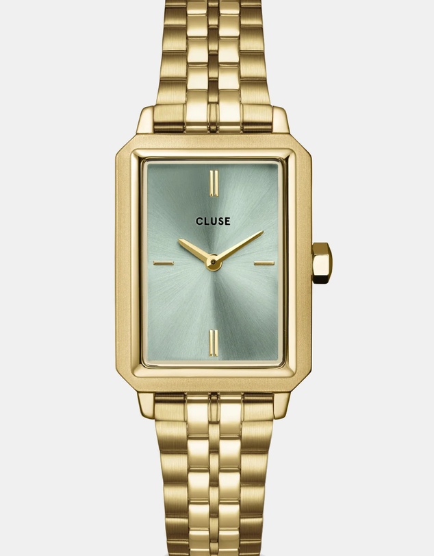 Cluse - Fluette Sage Green/Gold Link