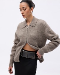 Minima Esenciales - Joryn Alpaca Wool Zip Cardigan