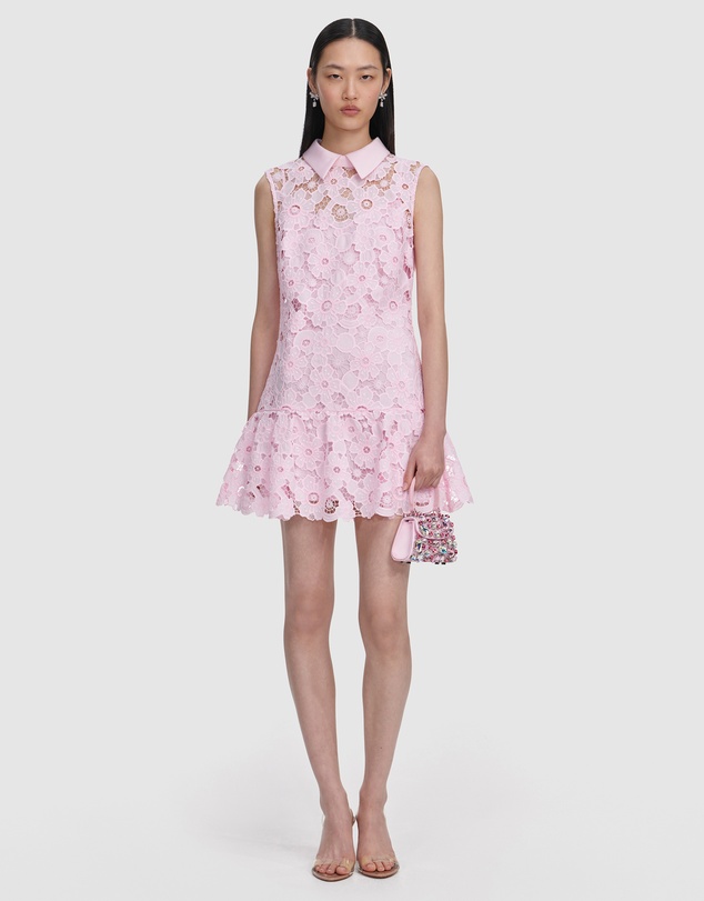 Self Portrait - Sequin Boucle Belted Mini Dress