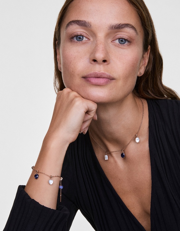 Daniel Wellington - Blue Spot Oval Charm
