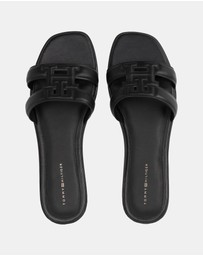 Tommy Hilfiger - Logo Strap Mules - Women's