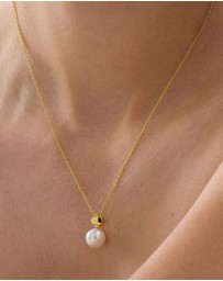Najo - Mirage Yellow Gold Pearl Necklace