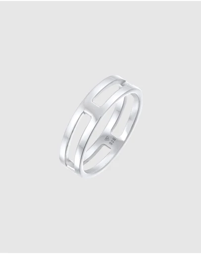 Kuzzoi - ICONIC EXCLUSIVE - Polished Band Ring in 925 Sterling Silver