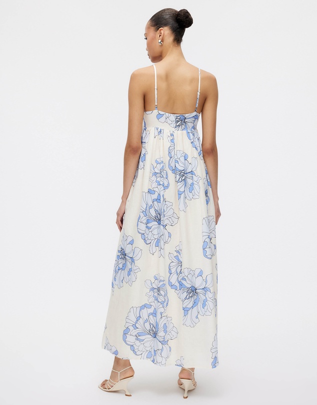 Minima Esenciales - Rosa Linen Maxi Dress