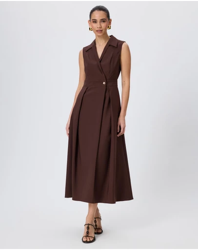 Tussah - Julia Wrap Tailored Midi Dress