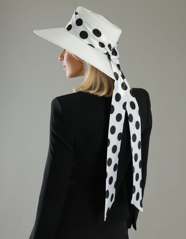 Morgan & Taylor - Francesca Racewear Droop Hat in White