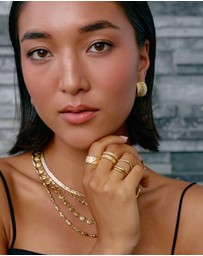 Arms Of Eve - Eros Gold Textured Ring - Large
