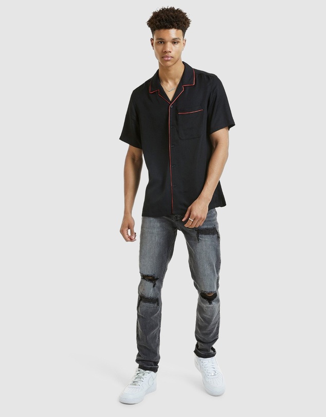 Ksubi - Downtown Ss Shirt Black Red