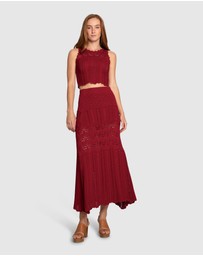 Belle & Bloom - Harvest Haze Crochet Crop Top