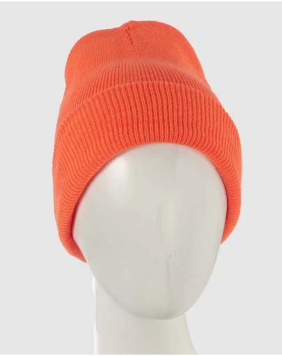 Max Alexander - European Made Orange Wool Beanie