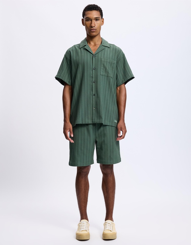 Scotch & Soda - Tonal-Striped Short-Sleeved Shirt
