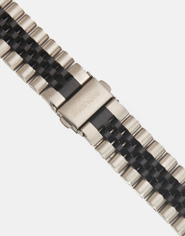 Friendie - Stainless Steel Link Bracelet Band - The Perth - Apple Watch Compatible