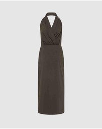 St. Agni - Halter Wrap Backless Dress