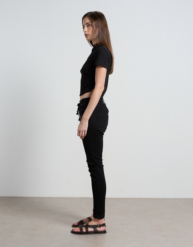 DRICOPER DENIM - Active Black Ankle Length Jeans